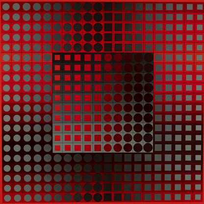 Victor VASARELY : ZETT RG - Héliogravure