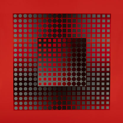 Victor VASARELY : ZETT RG - Héliogravure