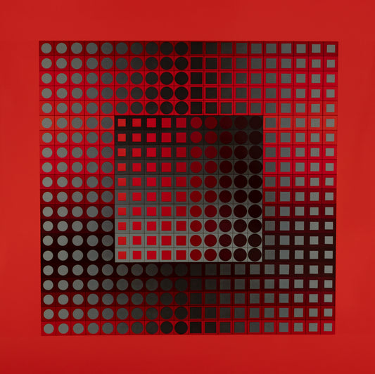Victor VASARELY : ZETT RG - Héliogravure