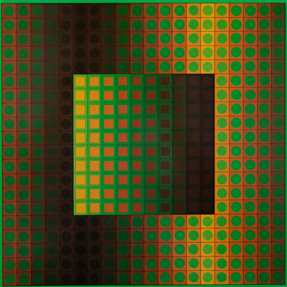 Victor VASARELY : ZETT ZS - Héliogravure