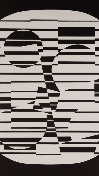 Victor VASARELY : ZETA - Estampe offset 1973