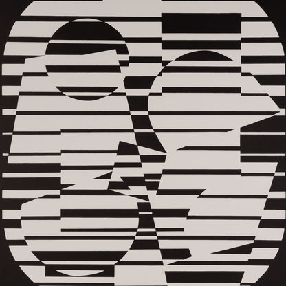 Victor VASARELY : ZETA - Estampe offset 1973