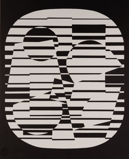 Victor VASARELY : ZETA - Estampe offset 1973