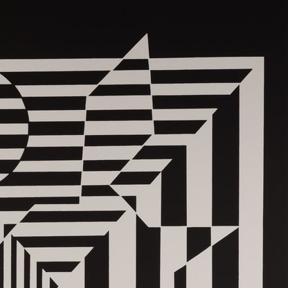 Victor VASARELY : YABLAPOUR II - Estampe offset 1973