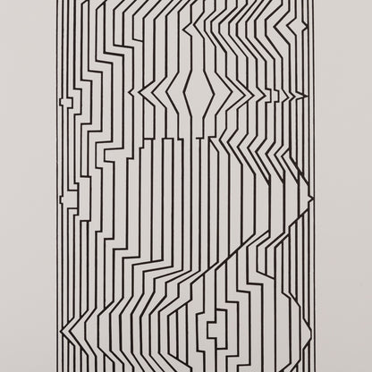 Victor VASARELY : NAISSANCES III - Estampe offset 1973