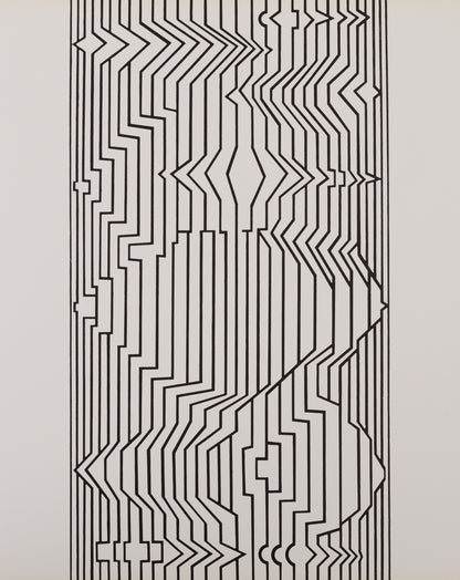 Victor VASARELY : NAISSANCES III - Estampe offset 1973