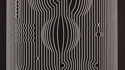 Victor VASARELY : MANIPUR - Estampe offset 1973