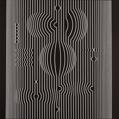 Victor VASARELY : MANIPUR - Estampe offset 1973
