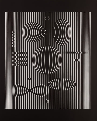 Victor VASARELY : MANIPUR - Estampe offset 1973