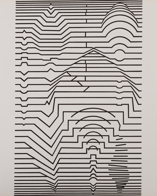 Victor VASARELY : EBI-NOOR - Estampe offset 1973