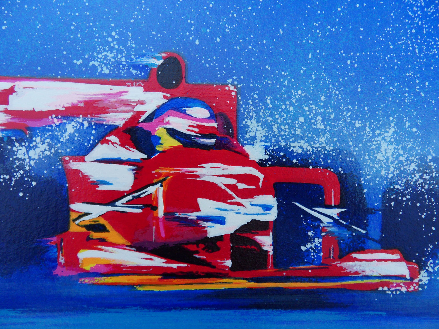 Victor SPAHN : Formule 1 Duel de Ferrari - Sérigraphie originale signée
