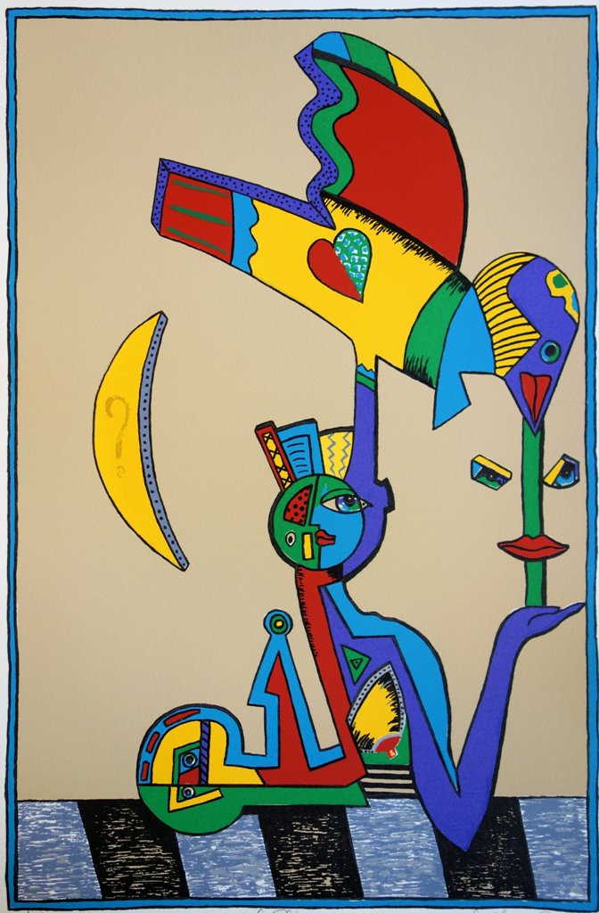 Cécile de BRUIJN : La Sphinx - Lithographie originale signée