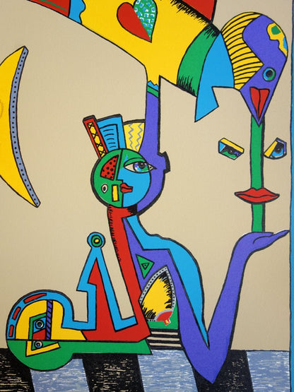 Cécile de BRUIJN : La Sphinx - Lithographie originale signée