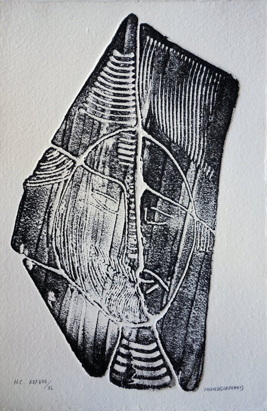 CORREARD : Visage joyeux - Gravure originale signée