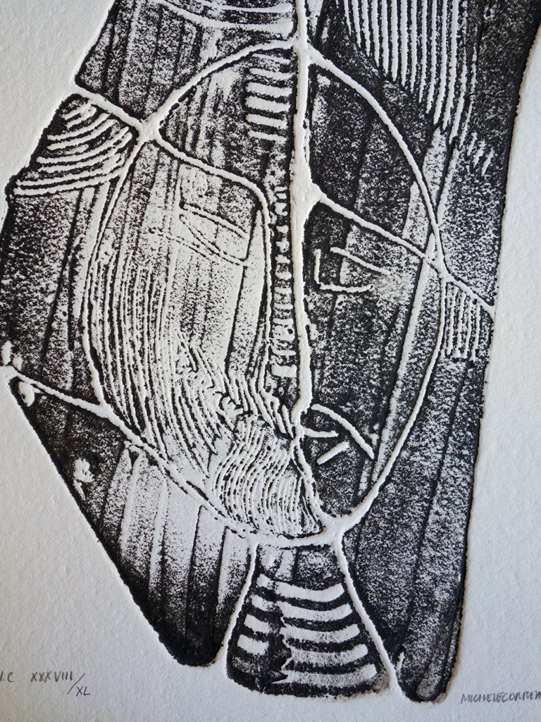 CORREARD : Visage joyeux - Gravure originale signée