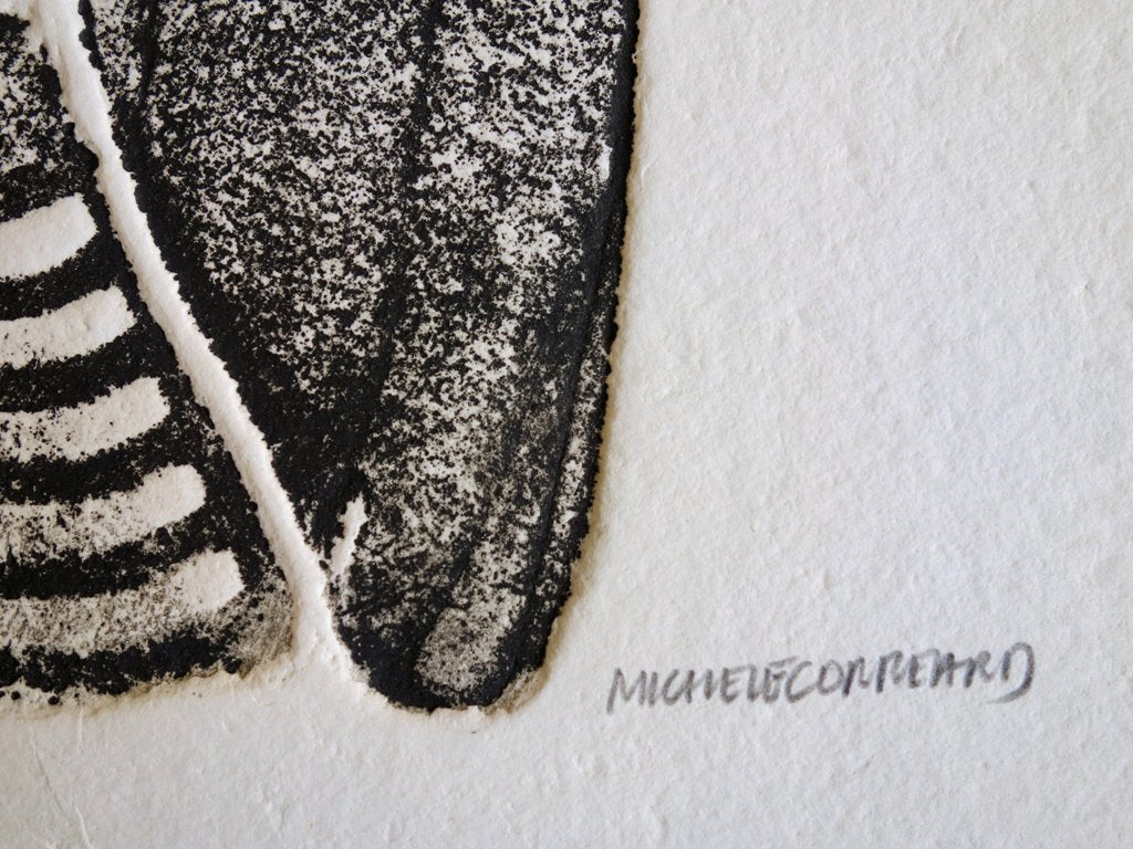 CORREARD : Visage joyeux - Gravure originale signée