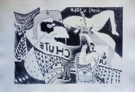 Théo TOBIASSE : Après l’Eden - Gravure originale signée