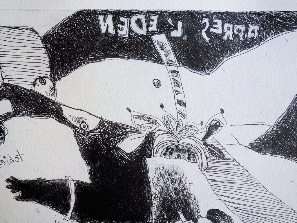Théo TOBIASSE : Après l’Eden - Gravure originale signée