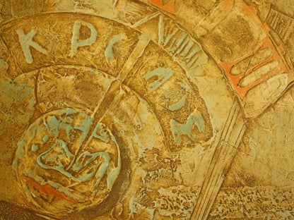 POUCHEY : Chronos - Gravure originale signée