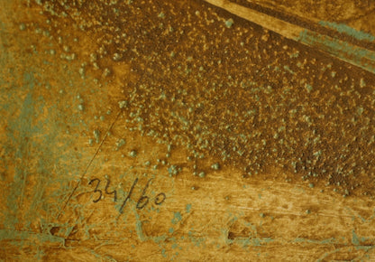 POUCHEY : Chronos - Gravure originale signée