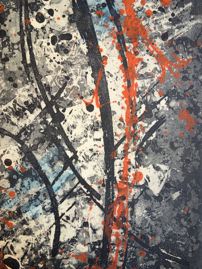 Satish SHARMA : Composition pour Vence - Gravure originale signée