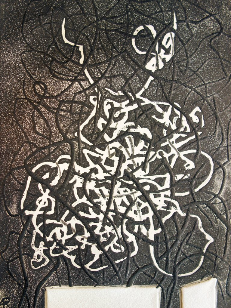 Alain RUFAS : Ligne sculptée - Gravure originale signée