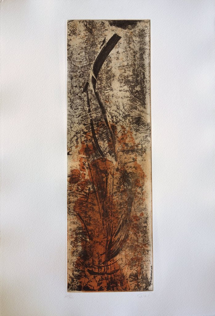 Philippe CORIAT : Calligraphie abstraite - Gravure originale signée