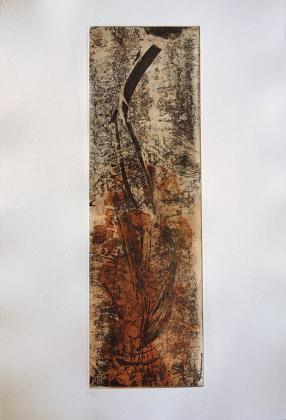 Philippe CORIAT : Calligraphie abstraite - Gravure originale signée