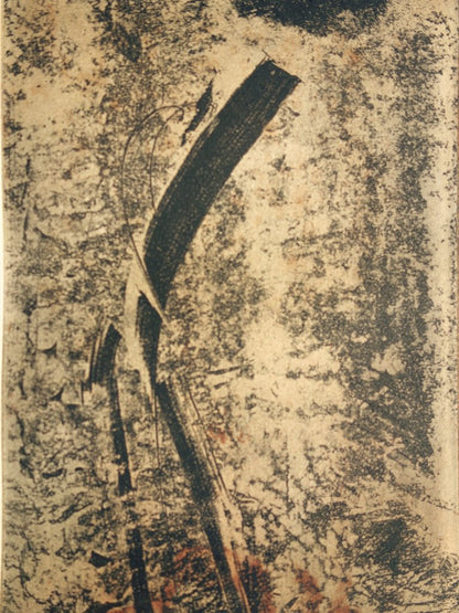 Philippe CORIAT : Calligraphie abstraite - Gravure originale signée