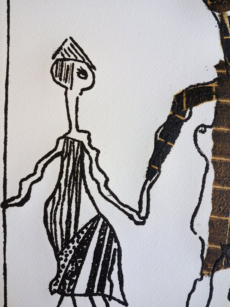 Jean Jacques LAURENT : Les amoureux de Nice - Gravure originale signée