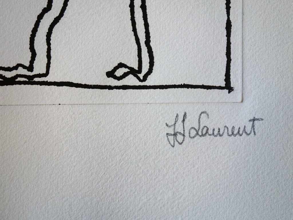 Jean Jacques LAURENT : Les amoureux de Nice - Gravure originale signée