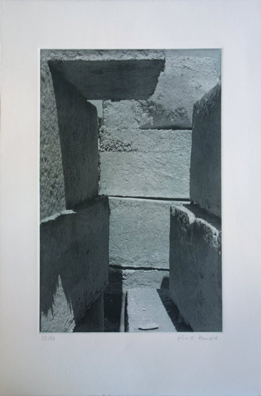 Olivier HOUEIX : Mur sur la Méditerranée - Héliogravure originale signée