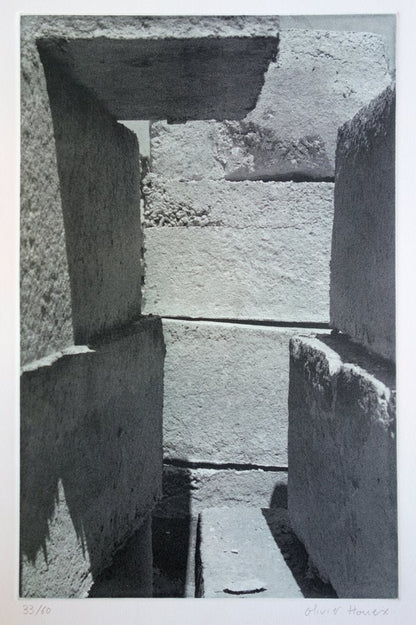 Olivier HOUEIX : Mur sur la Méditerranée - Héliogravure originale signée
