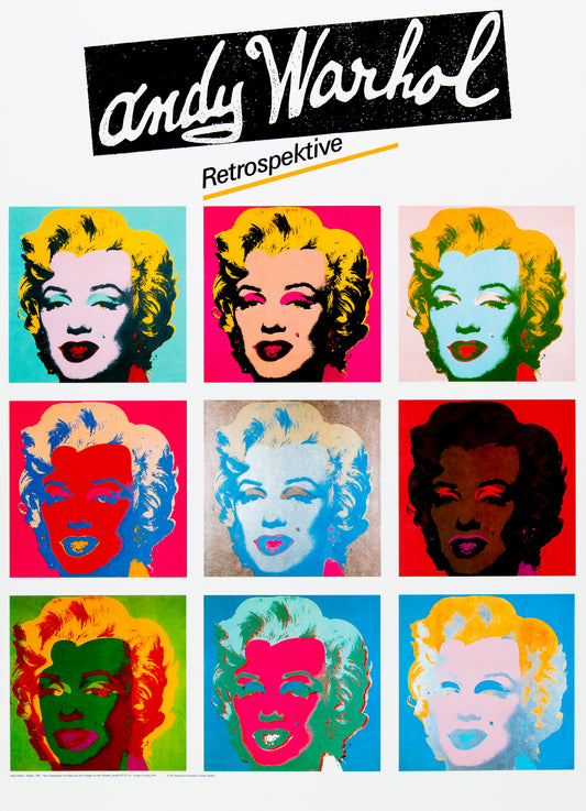 Andy WARHOL : Marilyn Monroe - Affiche en couleurs