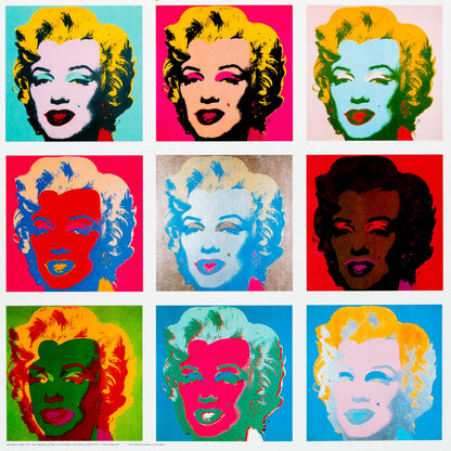 Andy WARHOL : Marilyn Monroe - Affiche en couleurs