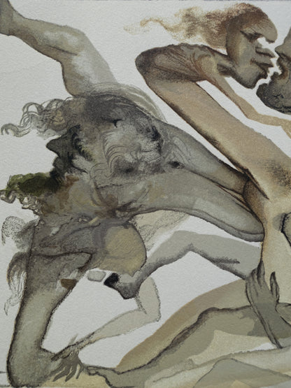Salvador DALI : Les Limbes - Bois gravé original