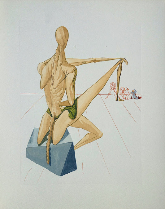 Salvador DALI : Minos - Bois gravé original