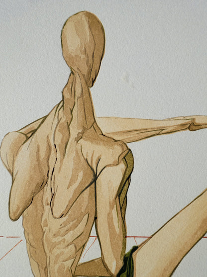 Salvador DALI : Minos - Bois gravé original