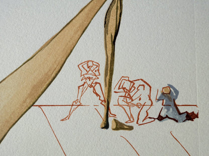 Salvador DALI : Minos - Bois gravé original