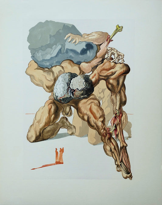 Salvador DALI : Les Avares et les Prodigues - Bois gravé original