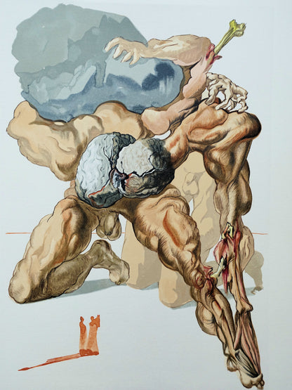 Salvador DALI : Les Avares et les Prodigues - Bois gravé original