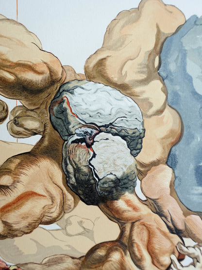 Salvador DALI : Les Avares et les Prodigues - Bois gravé original