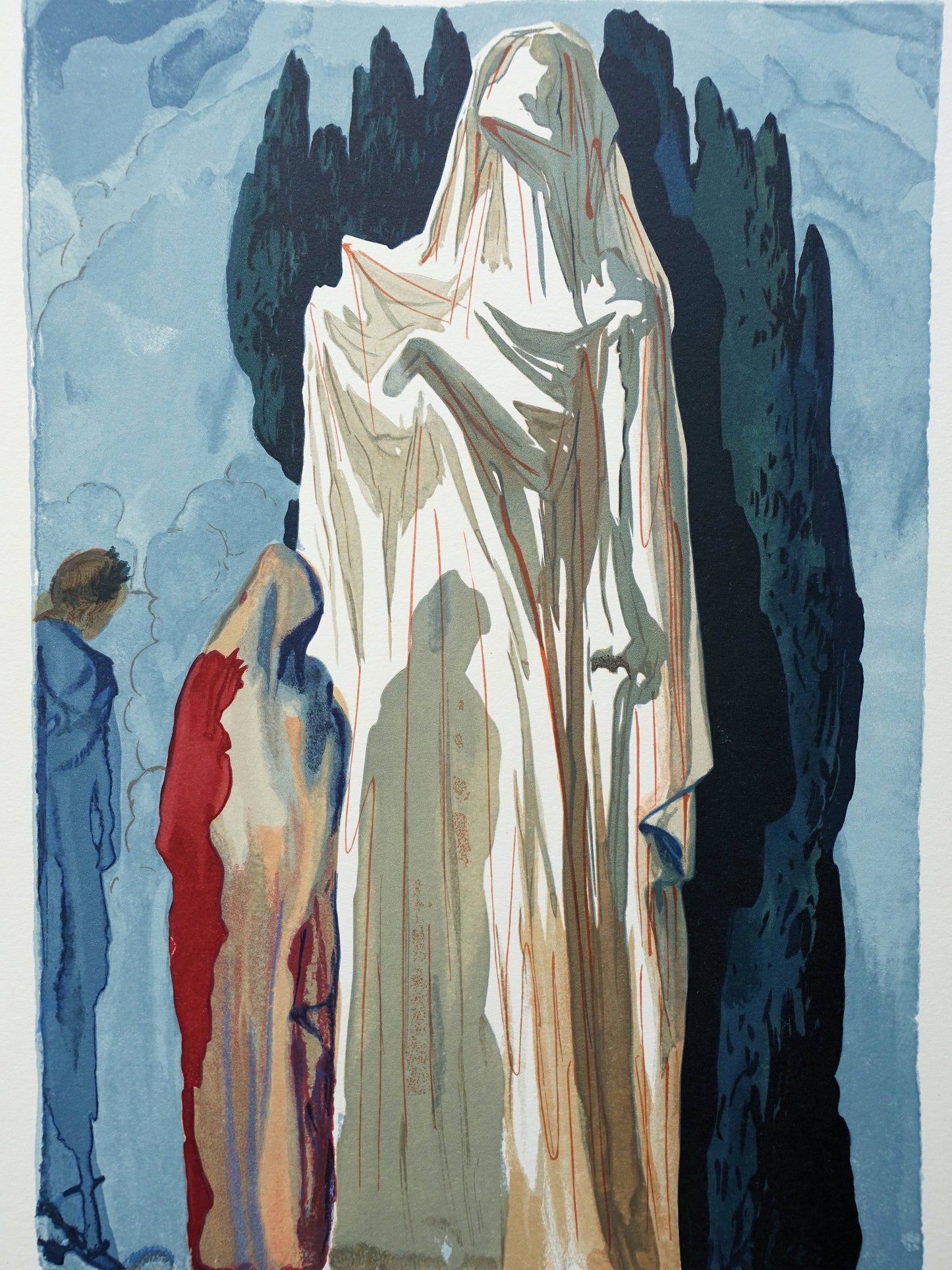 Salvador DALI : Les Hérétiques - Bois gravé original
