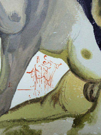 Salvador DALI : Le Minotaure - Bois gravé original