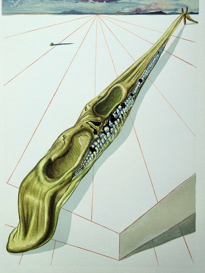 Salvador DALI : Les Blasphémateurs - Bois gravé original