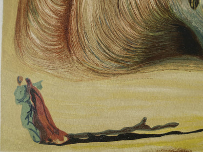 Salvador DALI : Le diable logicien - Bois gravé original