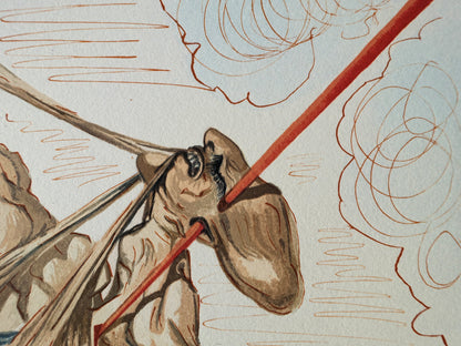 Salvador DALI : Les falsificateurs - Bois gravé original