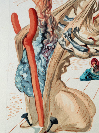 Salvador DALI : Les falsificateurs - Bois gravé original