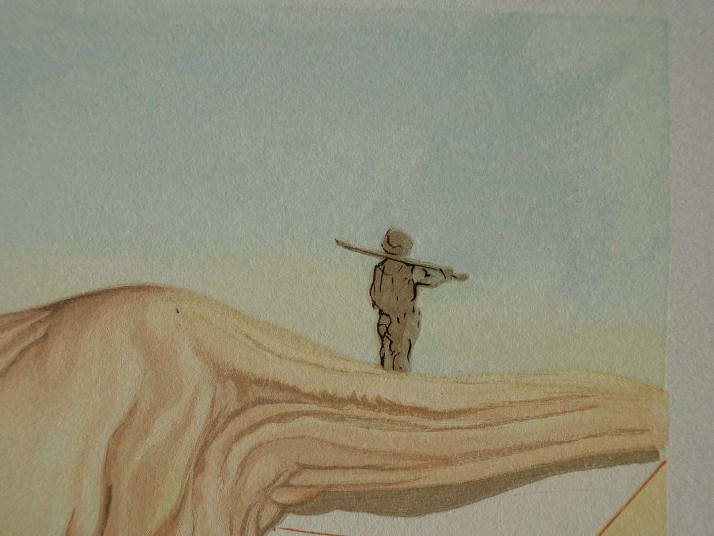Salvador DALI : Les hommes qui s'entre dévorent - Bois gravé original
