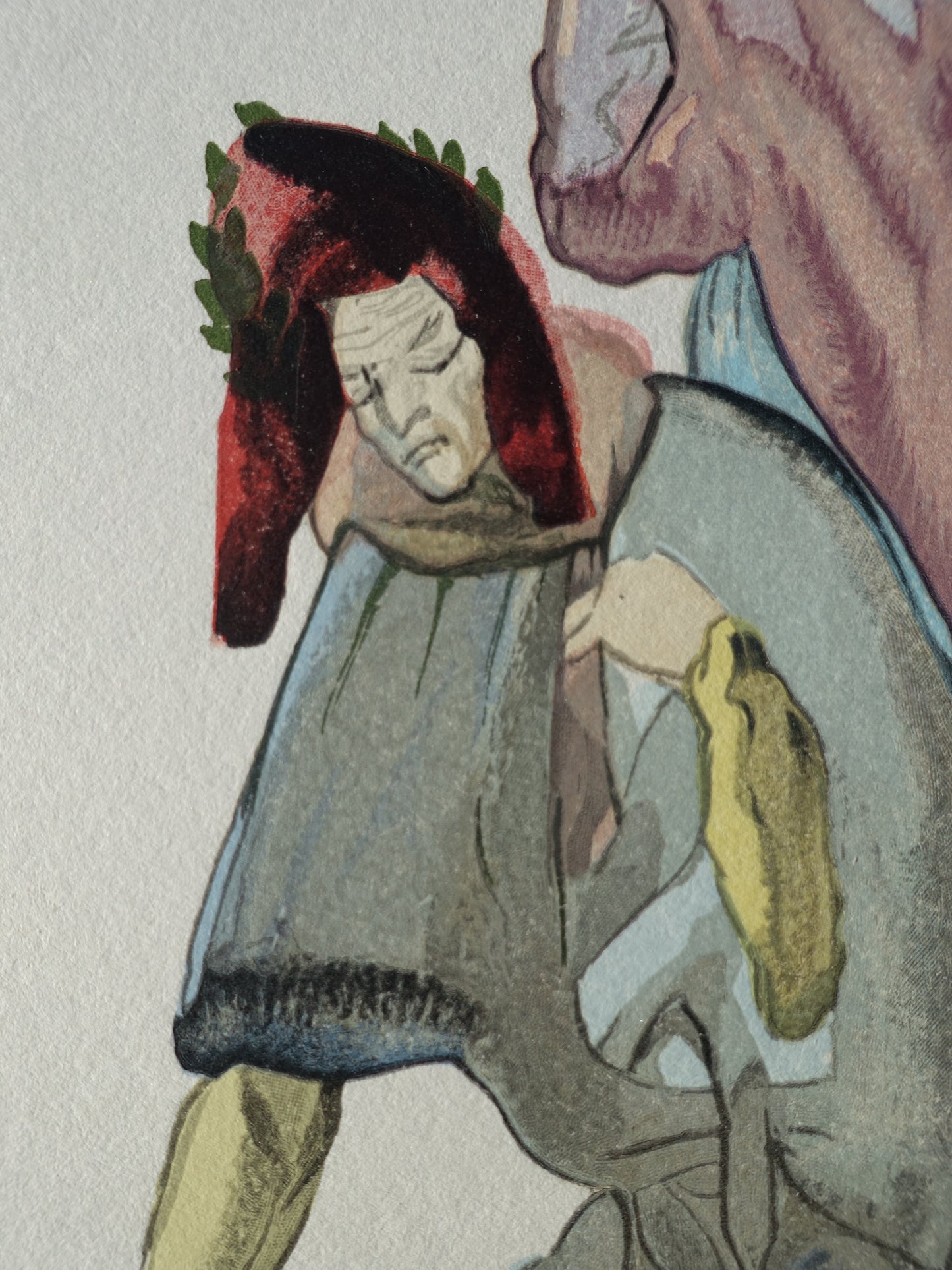 Salvador DALI : Les traitres envers leur patrie - Bois gravé original